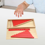 Maxbell Montessori Numerical Rods Development Visual Experience Wood Counting Sticks
