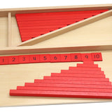 Maxbell Montessori Numerical Rods Development Visual Experience Wood Counting Sticks