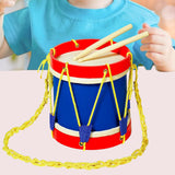 Maxbell Kids Marching Drum Set 22cm Wooden Kids Drum for Party Kindergarten Birthday