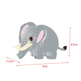 Maxbell 3D Paper Puzzle Montessori Shape Matching Puzzle Preschool Kindergarten elephant