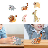 Maxbell 3D Paper Puzzle Montessori Shape Matching Puzzle Preschool Kindergarten elephant