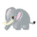 Maxbell 3D Paper Puzzle Montessori Shape Matching Puzzle Preschool Kindergarten elephant