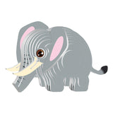 Maxbell 3D Paper Puzzle Montessori Shape Matching Puzzle Preschool Kindergarten elephant