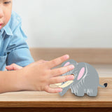 Maxbell 3D Paper Puzzle Montessori Shape Matching Puzzle Preschool Kindergarten elephant