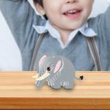 Maxbell 3D Paper Puzzle Montessori Shape Matching Puzzle Preschool Kindergarten elephant
