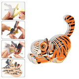 Maxbell 3D Paper Puzzle Montessori Shape Matching Puzzle Preschool Kindergarten tiger