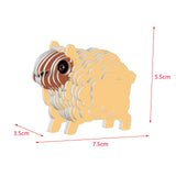 Maxbell 3D Paper Puzzle Montessori Shape Matching Puzzle Preschool Kindergarten sheep