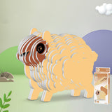 Maxbell 3D Paper Puzzle Montessori Shape Matching Puzzle Preschool Kindergarten sheep