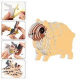 Maxbell 3D Paper Puzzle Montessori Shape Matching Puzzle Preschool Kindergarten sheep