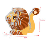 Maxbell 3D Paper Puzzle Montessori Shape Matching Puzzle Preschool Kindergarten lion