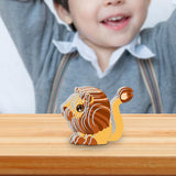 Maxbell 3D Paper Puzzle Montessori Shape Matching Puzzle Preschool Kindergarten lion