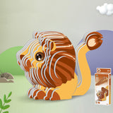 Maxbell 3D Paper Puzzle Montessori Shape Matching Puzzle Preschool Kindergarten lion