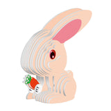 Maxbell 3D Paper Puzzle Montessori Shape Matching Puzzle Preschool Kindergarten rabbit