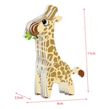 Maxbell 3D Paper Puzzle Montessori Shape Matching Puzzle Preschool Kindergarten giraffe