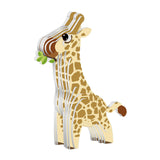 Maxbell 3D Paper Puzzle Montessori Shape Matching Puzzle Preschool Kindergarten giraffe