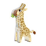 Maxbell 3D Paper Puzzle Montessori Shape Matching Puzzle Preschool Kindergarten giraffe