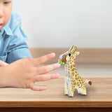 Maxbell 3D Paper Puzzle Montessori Shape Matching Puzzle Preschool Kindergarten giraffe