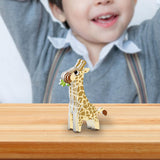 Maxbell 3D Paper Puzzle Montessori Shape Matching Puzzle Preschool Kindergarten giraffe