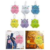 Maxbell Cute Plush Monster with Big Eyes Car Keyrings for Family Friends Boys Girls Pink