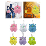 Maxbell Cute Plush Monster with Big Eyes Car Keyrings for Family Friends Boys Girls Pink