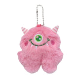 Maxbell Cute Plush Monster with Big Eyes Car Keyrings for Family Friends Boys Girls Pink