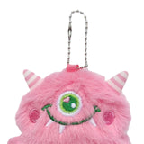 Maxbell Cute Plush Monster with Big Eyes Car Keyrings for Family Friends Boys Girls Pink
