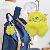 Maxbell Cute Plush Monster with Big Eyes Car Keyrings for Family Friends Boys Girls Yellow