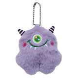 Maxbell Cute Plush Monster with Big Eyes Car Keyrings for Family Friends Boys Girls Violet