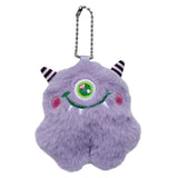 Maxbell Cute Plush Monster with Big Eyes Car Keyrings for Family Friends Boys Girls Violet