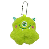 Maxbell Cute Plush Monster with Big Eyes Car Keyrings for Family Friends Boys Girls Green