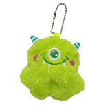 Maxbell Cute Plush Monster with Big Eyes Car Keyrings for Family Friends Boys Girls Green