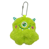 Maxbell Cute Plush Monster with Big Eyes Car Keyrings for Family Friends Boys Girls Green