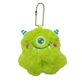 Maxbell Cute Plush Monster with Big Eyes Car Keyrings for Family Friends Boys Girls Green