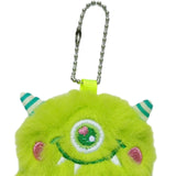 Maxbell Cute Plush Monster with Big Eyes Car Keyrings for Family Friends Boys Girls Green
