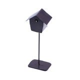 Maxbell Dollhouse Bird House Pretend Play DIY for Garden Micro Landscape Diorama dark brown