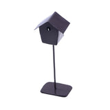 Maxbell Dollhouse Bird House Pretend Play DIY for Garden Micro Landscape Diorama dark brown