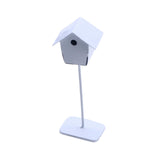 Maxbell Dollhouse Bird House Pretend Play DIY for Garden Micro Landscape Diorama white