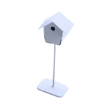 Maxbell Dollhouse Bird House Pretend Play DIY for Garden Micro Landscape Diorama white