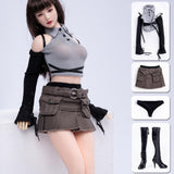 Maxbell 1/6 Scale Female Dolls Clothes Short Skirt for 12'' inch Doll Figures Accs