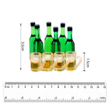 Maxbell 1:12 Scale Dollhouse Bottle and Cup Kitchen Cups Set for Living Room Kitchen