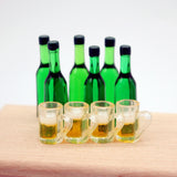 Maxbell 1:12 Scale Dollhouse Bottle and Cup Kitchen Cups Set for Living Room Kitchen