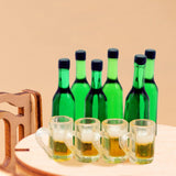 Maxbell 1:12 Scale Dollhouse Bottle and Cup Kitchen Cups Set for Living Room Kitchen