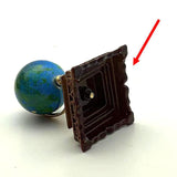 Maxbell 1:12 Scale Dollhouse Globe Model and Base Accessories Toy for Home Ornaments