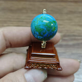Maxbell 1:12 Scale Dollhouse Globe Model and Base Accessories Toy for Home Ornaments
