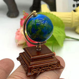 Maxbell 1:12 Scale Dollhouse Globe Model and Base Accessories Toy for Home Ornaments