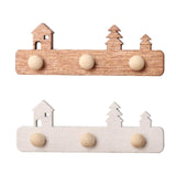 Maxbell 1/12 Dollhouse Coat Hooks DIY Scene Model Photo Props Miniature Wall Hangers White