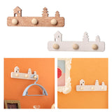 Maxbell 1/12 Dollhouse Coat Hooks DIY Scene Model Photo Props Miniature Wall Hangers White