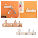 Maxbell 1/12 Dollhouse Coat Hooks DIY Scene Model Photo Props Miniature Wall Hangers White