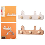 Maxbell 1/12 Dollhouse Coat Hooks DIY Scene Model Photo Props Miniature Wall Hangers White