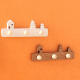 Maxbell 1/12 Dollhouse Coat Hooks DIY Scene Model Photo Props Miniature Wall Hangers White